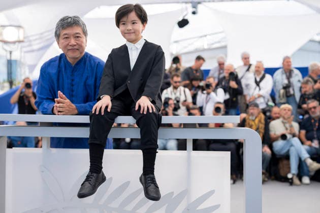 Cannes Sheep in the box Photocall EB Japanese actor Rimu Kuwaki and Japanese director and screenwriter Hirokazu Kore-eda during a photocall of the film Sheep in The Box at the 79th edition of the Cannes Film Festival in Cannes, southern France on May 17, 2026.Photo by Eliot Blondet ABACAPRESS.COM Cannes France France  Copyright: xBlondetxEliot ABACAx