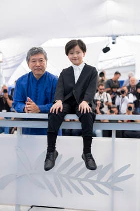 Cannes Sheep in the box Photocall EB Japanese actor Rimu Kuwaki and Japanese director and screenwriter Hirokazu Kore-eda during a photocall of the film Sheep in The Box at the 79th edition of the Cannes Film Festival in Cannes, southern France on May 17, 2026.Photo by Eliot Blondet ABACAPRESS.COM Cannes France France  Copyright: xBlondetxEliot ABACAx