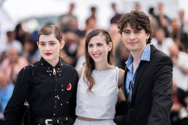 Cannes I ll Be Gone in June Photocall EB US actor David Flores, German director and writer Katharina Rivilis and German actress Naomi Cosma during a photocall of the film I ll Be Gone in June at the 79th edition of the Cannes Film Festival in Cannes, southern France on May 17, 2026. Photo by Eliot Blondet ABACAPRESS.COM Cannes France France  Copyright: xBlondetxEliot ABACAx