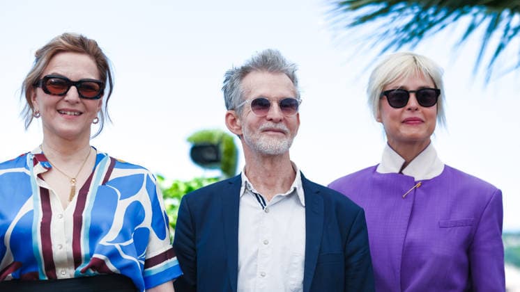 Photocall for Visitation on Sunday 17 May 2026 Martina Gedeck , Ulrich Matthes and Susanne Wolff seen at the Photocall for Visitation during the 79th annual Cannes Film Festival on Sunday 17 May 2026 at Palais des Festivals, Cannes. ., Credit:Julie Edwards Avalon  Copyright: xJuliexEdwardsx xAvalonx 1099784765