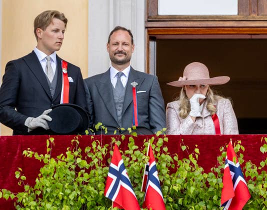 17-05-2026 Oslo Prince Sverre Magnus, Crown Princess Mette-Marit, Crown Prince Haakon during the national day on the balcony of the royal palace in Oslo. Â  Copyright: xPPEx