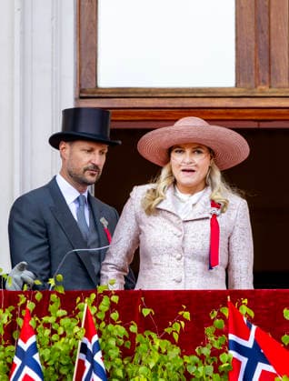 17-05-2026 Oslo Crown Princess Mette-Marit, Crown Prince Haakon during the national day on the balcony of the royal palace in Oslo. Â  Copyright: xPPEx
