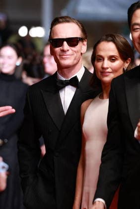 Cannes - Hope Red Carpet Michael Fassbender and Alicia Vikander attend the Hope screening on the red carpet during the 79th annual Cannes Film Festival at Palais des Festivals on May 17, 2026 in Cannes, France. Photo by Jerome Domine ABACAPRESS.COM Cannes France  Copyright: xDominexJerome ABACAx