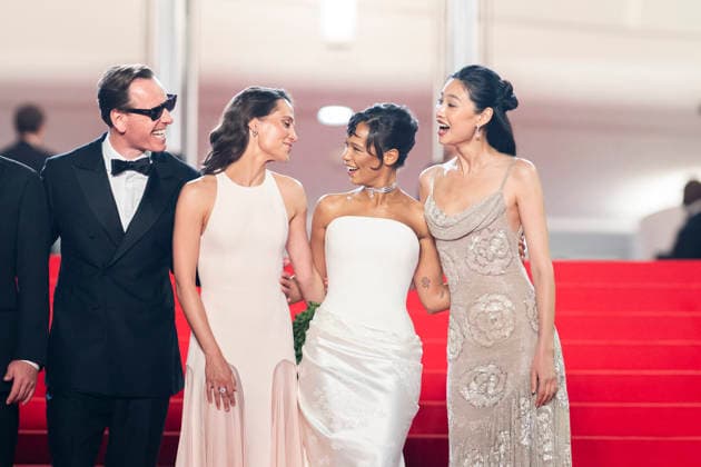 Cannes Hope Red Carpet EB Michael Fassbender, Alicia Vikander, Taylor Russell and Hoyeon Jung attend the Hope screening during the 79th annual Cannes Film Festival at Palais des Festivals on May 17, 2026 in Cannes, France. Photo by Eliot Blondet ABACAPRESS.COM Cannes France France  Copyright: xBlondetxEliot ABACAx