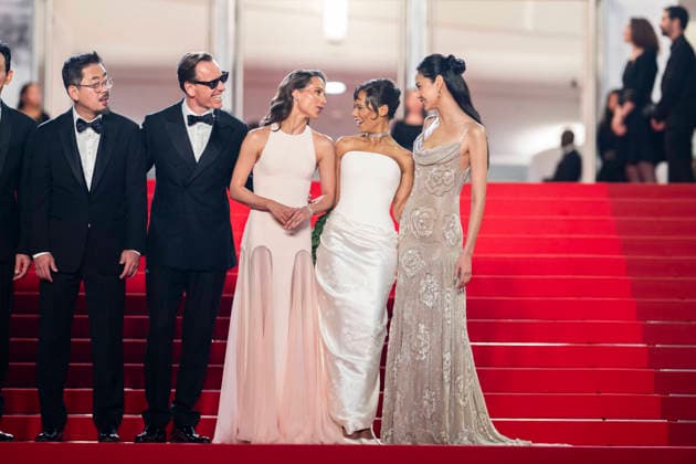 Cannes Hope Red Carpet EB Michael Fassbender, Alicia Vikander, Taylor Russell and Hoyeon Jung attend the Hope screening during the 79th annual Cannes Film Festival at Palais des Festivals on May 17, 2026 in Cannes, France. Photo by Eliot Blondet ABACAPRESS.COM Cannes France France  Copyright: xBlondetxEliot ABACAx