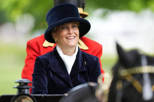 Royal Windsor Horse Show Day Four The Duchess of Edinburgh and Lady Louise Windsor take ˜part in the Pol Roger Meet of the British Driving Society carriage driving parade on day four of Royal Windsor Horse Show, at Windsor Great Park, Windsor, Berkshire, UK, on the 17th May 2026. Picture by James Whatling Windsor Windsor Great Park Berkshire United Kingdom  WHA-0822