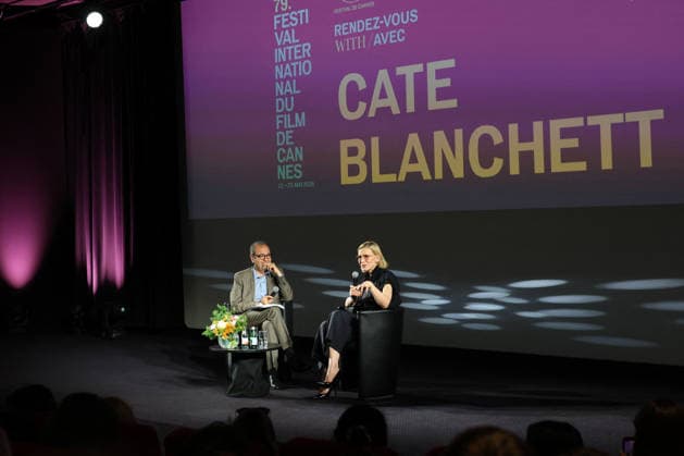 Didier Allouch Masterclass by Cate Blanchett at the Palais des Festivals during the 79th Cannes International Film Festival May 17, 2026 Isabelle Vauthier Pool Bestimage 79ème Festival International du Film de Cannes 79th International Cannes Film Festival Masterclass Cate Blanchett 456251 2026 05 17 Cannes France Blanchett, Cate Cannes France  Copyright: xOLIVIERxBORDEx xBESTIMAGExOLIVIERxBORDEx xBESTIMAGEx