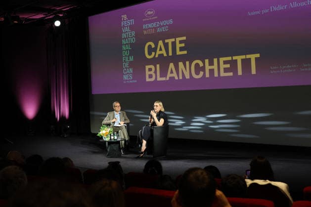 Didier Allouch Masterclass by Cate Blanchett at the Palais des Festivals during the 79th Cannes International Film Festival May 17, 2026 Isabelle Vauthier Pool Bestimage 79ème Festival International du Film de Cannes 79th International Cannes Film Festival Masterclass Cate Blanchett 456251 2026 05 17 Cannes France Blanchett, Cate Cannes France  Copyright: xOLIVIERxBORDEx xBESTIMAGExOLIVIERxBORDEx xBESTIMAGEx