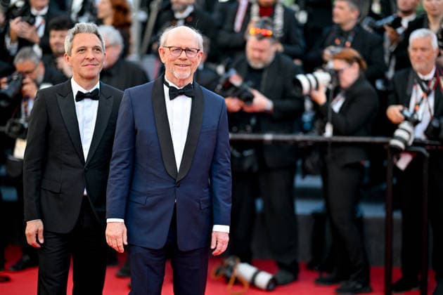 Cannes Garance Screening JR Ron Howard attending the screening of the movie Garance during 79th Cannes Film Festival in Cannes, France on May 17, 2026. Photo by Julien Reynaud APS-Medias ABACAPRESS.COM Cannes France  Copyright: xReynaudxJulien APS-Medias ABACAx