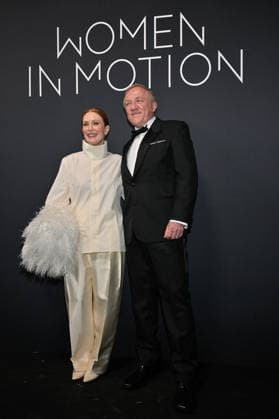 Cannes Kering Women In Motion Dinner Julianne Moore, Francois Henri Pinault attending the Kering Women In Motion Dinner during the 79th Cannes Film Festival in Cannes, France on May 17, 2026. Photo by Julien Reynaud APS-Medias ABACAPRESS.COM Cannes France  Copyright: xReynaudxJulien APS-Medias ABACAx
