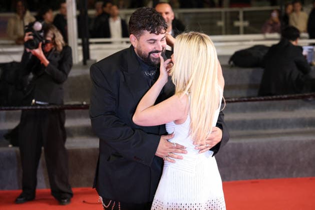 Cannes - Jim Queen Red Carpet JD Artus Solaro and Kim Higelin attend the screening of the film Jim Queen during the 79th annual Cannes Film Festival at Palais des Festivals on May 17, 2026 in Cannes, France. Photo by Jerome Domine ABACAPRESS.COM Cannes France  Copyright: xDominexJerome ABACAx