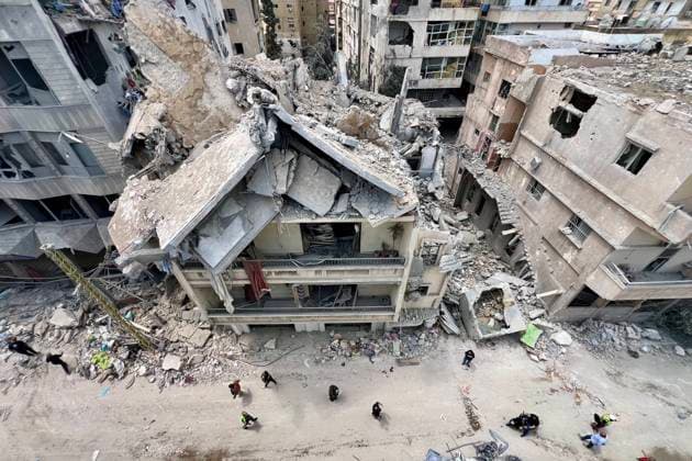 (260518) -- BEIJING, May 18, 2026 -- This photo taken on May 16, 2026 shows buildings destroyed in Israeli airstrikes in Tyre, Lebanon. Lebanon s Public Health Emergency Operations Center said the cumulative toll from Israeli attacks between March 2 and May 16 has risen to 2,969 killed and 9,112 wounded. (Photo by Xinhua) XINHUA PHOTOS OF THE DAY AlixHashisho 
