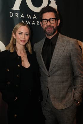 May 17, 2026, New York, Ny, USA: EMILY BLUNT and JOHN KRASINSKI attend the 2026 Annual Drama Desk Awards Red Carpet Arrivals,.The Algonquin Hotel, NYC.May 17, 2026. New York USA - ZUMAms4_ 20260517_faf_ms4_003 Copyright: xSoniaxMoskowitzxGordonx
