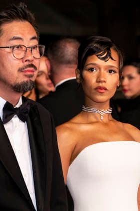 79th Cannes Film Festival Red carpet of the movie -Hope- Palais des Festivals - Cannes, France Na Hong-jin;Taylor Russell 79th Cannes Film Festival Red carpet of the movie -Hope- Palais des Festivals - Cannes, France 17th May 2026 SGPItalia id 134688_074 *Not Exclusive  Copyright: xALFONSOxCATALANO SGPITALIAx