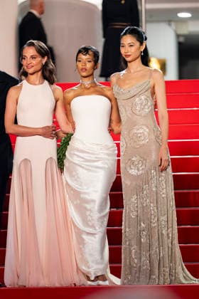 79th Cannes Film Festival Red carpet of the movie -Hope- Palais des Festivals - Cannes, France Alicia Vikander;Taylor Russell;Jung Ho-yeon 79th Cannes Film Festival Red carpet of the movie -Hope- Palais des Festivals - Cannes, France 17th May 2026 SGPItalia id 134688_074 *Not Exclusive  Copyright: xALFONSOxCATALANO SGPITALIAx