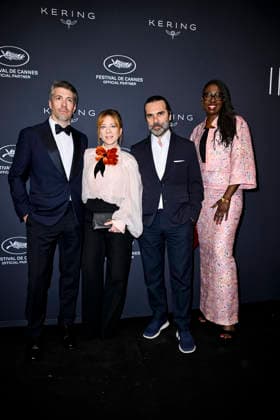 79th Cannes Film Festival Kering Women In Motion Awards Dinner - Backdrop Place de la Castre- Cannes, France Thomas Cailley;Laura Samani;Khaled Mouzanar;Angele Diabang Brener 79th Cannes Film Festival Kering Women In Motion Awards Dinner - Backdrop Place de la Castre- Cannes, France 17th May 2026 SGPItalia id 134688_076 *Not Exclusive  Copyright: xMAXxMONTINGELLI SGPx