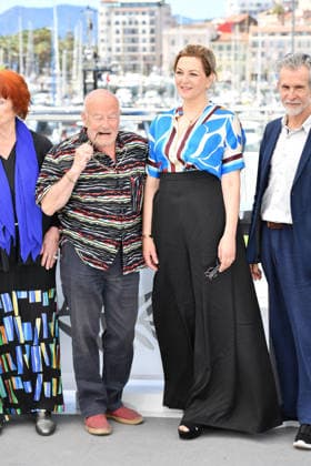 Volker Schlöndorff, Martina Gedeck beim Photocall HEIMSUCHUNG in Cannes am 17.05.2026