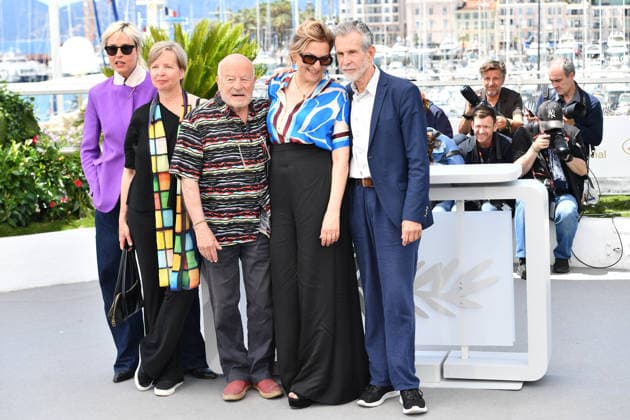 Susanne Wolff , Jenny Erpenbeck, Volker Schlöndorff, Martina Gedeck, Ulrich Matthes beim Photocall HEIMSUCHUNG in Cannes am 17.05.2026