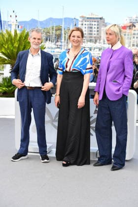 Ulrich Matthes, Martina Gedeck und Susanne Wolff beim Photocall HEIMSUCHUNG in Cannes am 17.05.2026