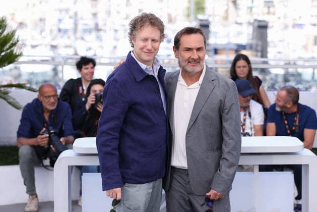 Cannes - Moulin Photocall Laszlo Nemes, Gilles Lellouche attending the photocall of Moulin during the 79th Cannes International Film Festival in Cannes, France on May 18, 2026, the film by Hungarian director Laszlo Nemes selected in the Official Competition with screenwriter Olivier Demangel and produced by Alain Goldman. Photo by ABACAPRESS.COM Cannes France  Copyright: xDominexJerome ABACAx