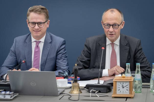 Berlin, Konrad-Adenauer-Haus, CDU Berlin, CDU, Carsten Linnemann, Friedrich Merz Berlin Berlin GER *** Berlin, Konrad Adenauer Haus, CDU Berlin, CDU, Carsten Linnemann, Friedrich Merz Berlin Berlin GER