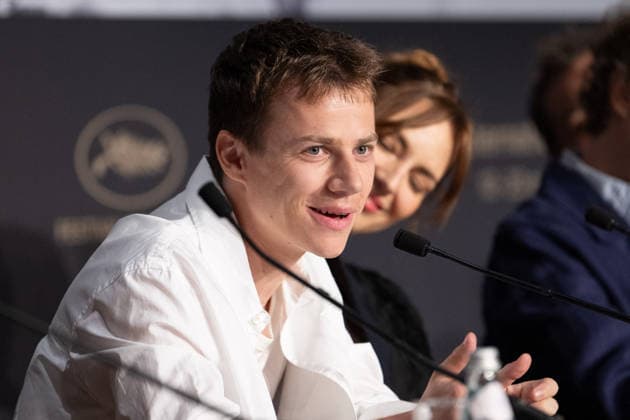 Cannes Moulin Press Conference NG Louise Bourgoin and Felix Lefebvre attending the Press Conference for ‘Moulin’ in Cannes at Palais Des Festivals in Cannes, France on May 15 2026 as part of the 79th Cannes Film Festival. Photo by Nicolas Genin ABACAPRESS.COM Cannes France  Copyright: xGeninxNicolas ABACAx