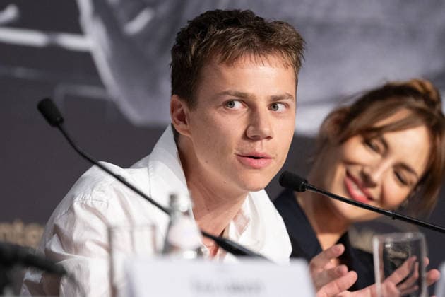 Cannes Moulin Press Conference NG Louise Bourgoin and Felix Lefebvre attending the Press Conference for ‘Moulin’ in Cannes at Palais Des Festivals in Cannes, France on May 15 2026 as part of the 79th Cannes Film Festival. Photo by Nicolas Genin ABACAPRESS.COM Cannes France  Copyright: xGeninxNicolas ABACAx