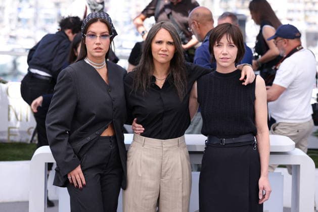 Cannes Garance Photocall Jeanne Herry, Adele Exarchopoulos, Sara Giraudeau attending the photocall of Garance during the 79th Cannes International Film Festival in Cannes, France on May 18, 2026, the film directed by French filmmaker Jeanne Herry and selected in the Official Competition, produced by Hugo Selignac and Alain Attal. Photo by Jerome Domine ABACAPRESS.COMPRESS.COM Cannes France  Copyright: xDominexJerome ABACAx