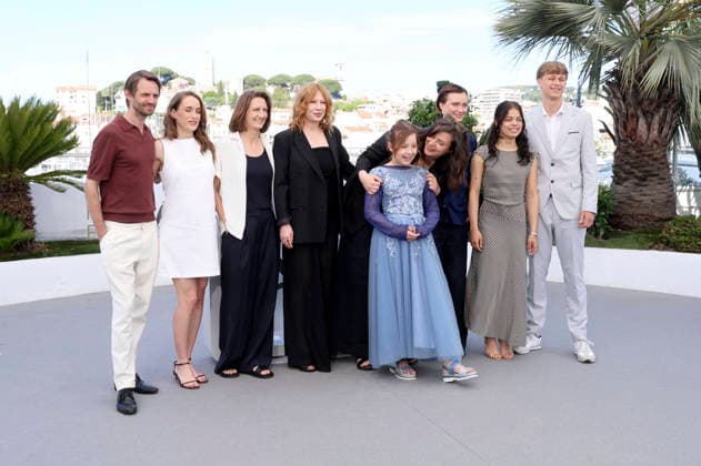 David Bohun, Viktoria Stolpe, Lixi Frank, Birgit Minichmayr, Sandra Wollner, Lotte Shirin Keiling, Carla Huttermann, Esja Wendel und Tristan Lopez beim Photocall zum Kinofilm Everytime auf dem Festival de Cannes 2026 79. Internationale Filmfestspiele von Cannes am Palais des Festivals. Cannes, 18.05.206