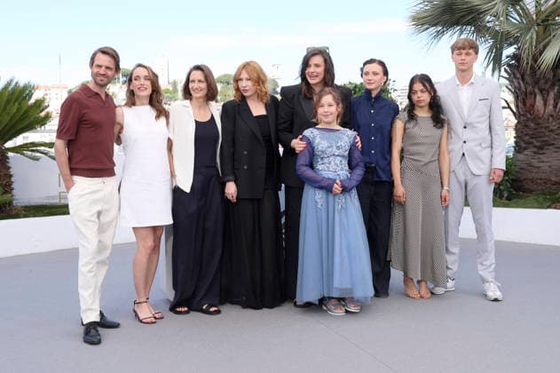 David Bohun, Viktoria Stolpe, Lixi Frank, Birgit Minichmayr, Sandra Wollner, Lotte Shirin Keiling, Carla Huttermann, Esja Wendel und Tristan Lopez beim Photocall zum Kinofilm Everytime auf dem Festival de Cannes 2026 79. Internationale Filmfestspiele von Cannes am Palais des Festivals. Cannes, 18.05.206