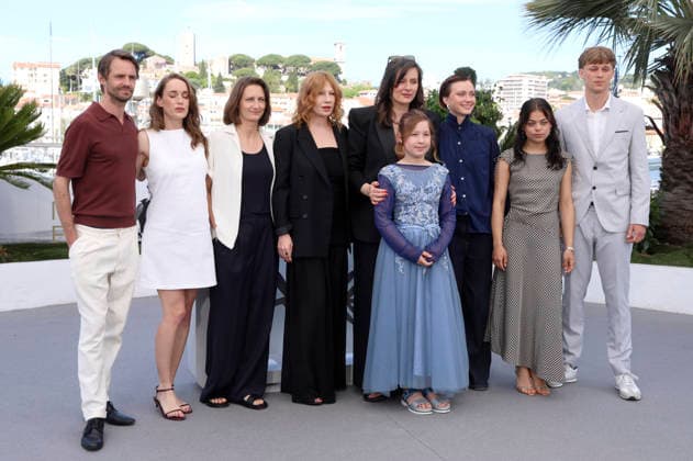 David Bohun, Viktoria Stolpe, Lixi Frank, Birgit Minichmayr, Sandra Wollner, Lotte Shirin Keiling, Carla Huttermann, Esja Wendel und Tristan Lopez beim Photocall zum Kinofilm Everytime auf dem Festival de Cannes 2026 79. Internationale Filmfestspiele von Cannes am Palais des Festivals. Cannes, 18.05.206