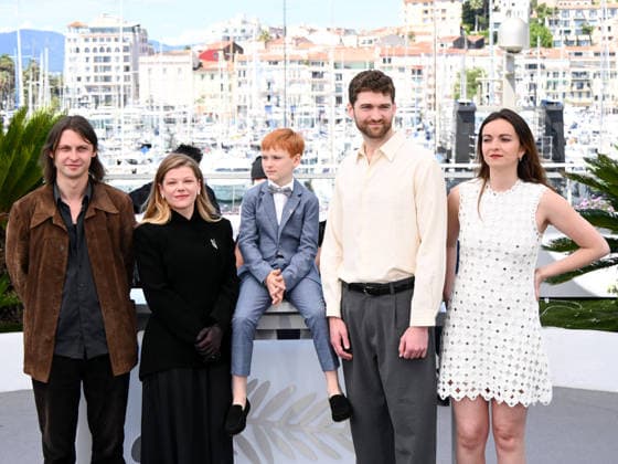 IPA84823092 - Cannes, 79th Cannes Film Festival 2026, day 7. Photocall by Vesna Pictured: Rostislav Kirpicenko, Anastasiia Pustovit, Bartas Å½danoviÄius, KÄ™stutis CicÄ—nas  Copyright: xAlbertoxTerenghix xPoolxPhotoxEventsx07x 84823092