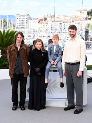 IPA84823097 - Cannes, 79th Cannes Film Festival 2026, day 7. Photocall by Vesna Pictured: KÄ™stutis CicÄ—nas, Bartas Å½danoviÄius, Anastasiia Pustovit and Rostislav Kirpicenko  Copyright: xAlbertoxTerenghix xPoolxPhotoxEventsx07x 84823097