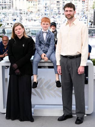 IPA84823116 - Cannes, 79th Cannes Film Festival 2026, day 7. Photocall by Vesna Pictured: KÄ™stutis CicÄ—nas, Bartas Å½danoviÄius and Anastasiia Pustovit  Copyright: xAlbertoxTerenghix xPoolxPhotoxEventsx07x 84823116