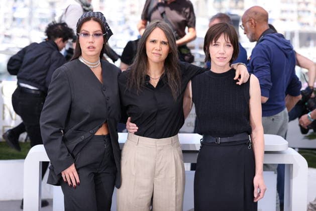Cannes - Garance Photocall JD CAPTION AND HEADLINE CORRECTION - Adèle Exarchopoulos, Jeanne Herry and Sara Giraudeau attend the photocall of the film Garance during the 79th annual Cannes Film Festival at Palais des Festivals on May 18, 2026 in Cannes, France. Photo by Jerome Domine ABACAPRESS.COM Cannes France  Copyright: xDominexJerome ABACAx