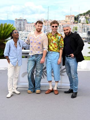 IPA84823824 - Cannes Film Festival 2026, Day 7. Photocall of the film Jim Queen. Shirley Souagnon, Alex Ramires, Jeremy Gillet and Francois Sagat are pictured.  Copyright: xAlbertoxTerenghix xPoolxPhotoxEventsx07x 84823824