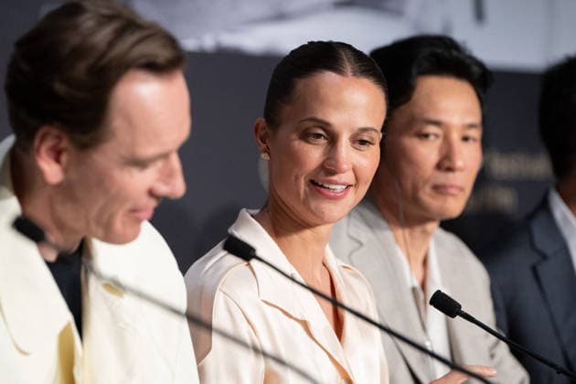 Cannes Hope Press Conference NG Michael Fassbender and Alicia Vikander attending the Press Conference for ‘Hope’ in Cannes at Palais Des Festivals in Cannes, France on May 18 2026 as part of the 79th Cannes Film Festival. Photo by Nicolas Genin ABACAPRESS.COM Cannes France  Copyright: xGeninxNicolas ABACAx