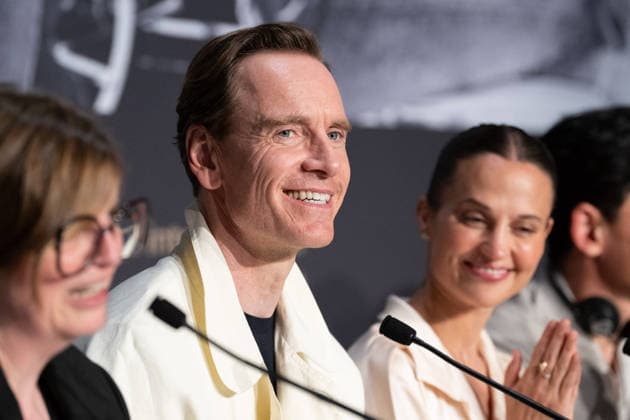 Cannes Hope Press Conference NG Michael Fassbender and Alicia Vikander attending the Press Conference for ‘Hope’ in Cannes at Palais Des Festivals in Cannes, France on May 18 2026 as part of the 79th Cannes Film Festival. Photo by Nicolas Genin ABACAPRESS.COM Cannes France  Copyright: xGeninxNicolas ABACAx