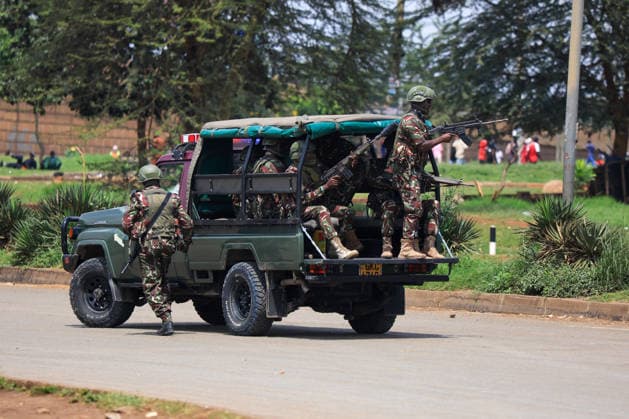 Protest against rising fuel in Nairobi NAIROBI, KENYA - MAY 18: Security forces intervene against the demonstrators during a protest against rising fuel in Nairobi, Kenya on May 18, 2026. Lucas Mukasa Anadolu Nairobi Kenya. Editorial use only. Please get in touch for any other usage.  Copyright: x2026xAnadoluxLucasxMukasax