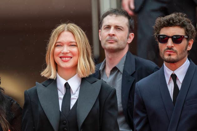 Internationale Filmfestspiele von Cannes, The Unknown Premiere #4 Cannes L’Inconnue (The Unknown) Carpet EB French actress Lea Seydoux, French director and screenwriter Arthur Harari and French-Canadian actor Niels Schneider during the 79th Cannes International Film Festival in Cannes, France on May 18, 2026, the film selected in the Official Competition.Photo by Eliot Blondet ABACAPRESS.COM Cannes France France  Copyright: xBlondetxEliot ABACAx