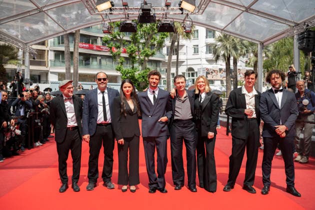 Internationale Filmfestspiele von Cannes, The Unknown Premiere #4 Cannes L’Inconnue (The Unknown) Carpet EB Andrea Poggio, Lucas Harari, Victoire Du Bois, Laurent Senechal, Shanti Masud, Léa Seydoux, Arthur Harari, Thierry Frémaux, Niels Schneider, Lilith Grasmug, Nicolas Anthomé, Vincent Poymiro, Jonathan Turnbull during the 79th Cannes International Film Festival in Cannes, France on May 18, 2026, the film selected in the Official Competition.Photo by Eliot Blondet ABACAPRESS.COM Cannes France France  Copyright: xBlondetxEliot ABACAx