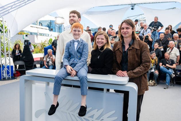 Internationale Filmfestspiele von Cannes, Vesna Photocall #5 Cannes Vesna Photocall LZ Kstutis Cicnas, Bartas Danoviius, Anastasiia Pustovit and Rostislav Kirpienko attend the photocall of Vesna during the 79th Cannes International Film Festival in Cannes, France on May 18, 2026, the film selected in the Official Competition. Photo by Laurent Zabulon ABACAPRESS.COM Cannes  Copyright: xZabulonxLaurentx