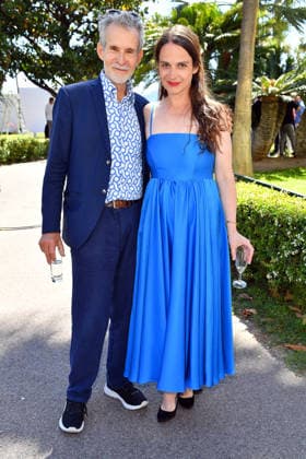 Internationale Filmfestspiele von Cannes, MBB Reception Medienboard Empfang Ulrich Matthes und Stella Denis-Winkler beim MBB Reception Medienboard Empfang im Gardens of the Mondrian in Cannes am 17.05.2026 im Rahmen vom 79. Cannes Filmfestival in Cannes Medienboard Empfang in Cannes