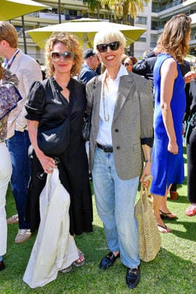 Internationale Filmfestspiele von Cannes, MBB Reception Medienboard Empfang Tricia Tuttle und Katja Eichinger beim MBB Reception Medienboard Empfang im Gardens of the Mondrian in Cannes am 17.05.2026 im Rahmen vom 79. Cannes Filmfestival in Cannes Medienboard Empfang in Cannes