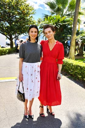 Internationale Filmfestspiele von Cannes, MBB Reception Medienboard Empfang Aylin Tezel und Sarah Duve-Schmid beim MBB Reception Medienboard Empfang im Gardens of the Mondrian in Cannes am 17.05.2026 im Rahmen vom 79. Cannes Filmfestival in Cannes Medienboard Empfang in Cannes