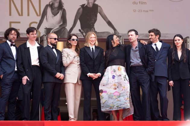Internationale Filmfestspiele von Cannes, The Unknown Premiere #6 Laurent Senechal, Lucas Harari, Jonathan Turnbull, Victoire Du Bois, Léa Seydoux, Shanti Masud, Arthur Harari, Niels Schneider, Lilith Grasmug Montée des marches du film Linconnue lors du 79ème Festival International du Film de Cannes, le 18 mai 2026 Olivier Borde Bestimage Red carpet for The unknown at the 79th Cannes International Film Festival on May 18, 2026 Cannes France Copyright: xOLIVIERxBORDEx xBESTIMAGExOLIVIERxBORDEx xBESTIMAGEx