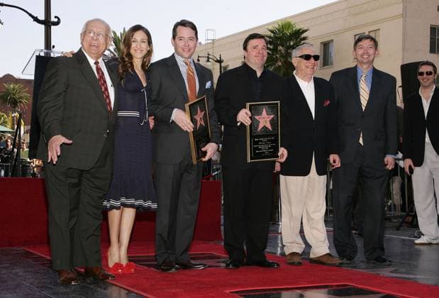 Matthew Broderick and Nathan Lane Honored with Double Star Ceremony on the Holllywood Walk of Fame January 10, 2006 - Hollywood, CA, U.S. - 09 January 2006 - Hollywood, California - Honorary Mayor of Hollywood Johnny Grant, Sarah Jessica Parker, Matthew Broderick, Nathan Lane, Mel Brooks and Leron Gubler at the Star Ceremony on the Hollywood Walk of Fame Honoring Matthew Broderick and Nathan Lane Photo Credit: William Scott AdMedia. Copyright: xWilliamxScottx