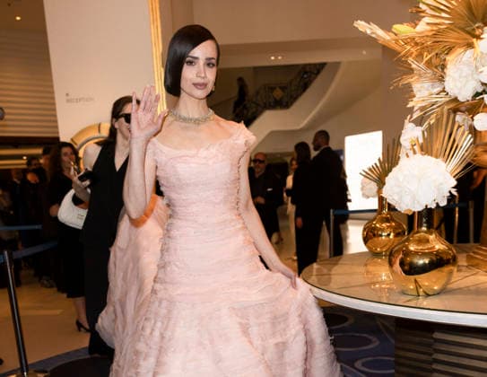 Celebrity, Internationale Filmfestspiele von Cannes, Stars am Hotel Martinez #9 Cannes Sofia Carson exits Martinez MP Cannes, France- May 18: Sofia Carson leave the Martinez Hotel during 79th Festival of Cannes, on May 18, 2026 in Cannes, France. Photo by Marco Piovanotto Abacapress.com Cannes France  Copyright: xPiovanottoxMarco ABACAx