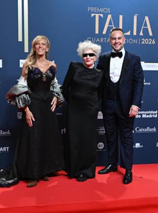 IV Edition of the Talía Awards of the Academy of Performing Arts of Spain Carmen Conesa, Magüi Mira and Jorge Blass during the gala of the Talía Awards of the Academy of Performing Arts of Spain, on May 18, 2026, in Madrid Spain The Talía Awards are the awards of the Academy of Performing Arts of Spain Presented annually, they recognize excellence in different fields of the performing arts in Spain PHOTOCALL PRIZES José Madrid Madrid Madrid Spain  Copyright: xJosÃ xOlivax 7533062