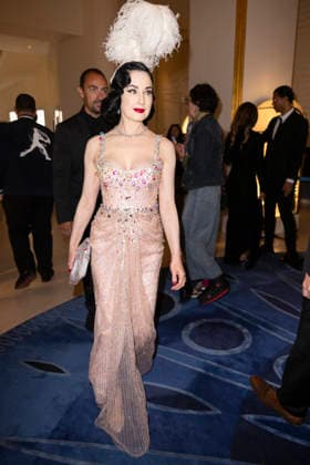 Celebrity, Internationale Filmfestspiele von Cannes, Stars am Hotel Martinez #9 Cannes Dita von Teese exits Martinez MP Cannes, France- May 18: Dita Von Teese leaves the Martinez Hotel during 79th Festival of Cannes, on May 18, 2026 in Cannes, France. Photo by Marco Piovanotto Abacapress.com Cannes France  Copyright: xPiovanottoxMarco ABACAx